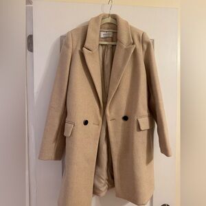 Stradivarius Tan Trench Coat